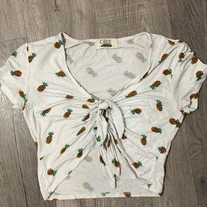 Pineapple crop top